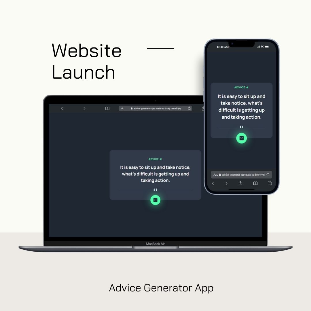 Advice Generator App